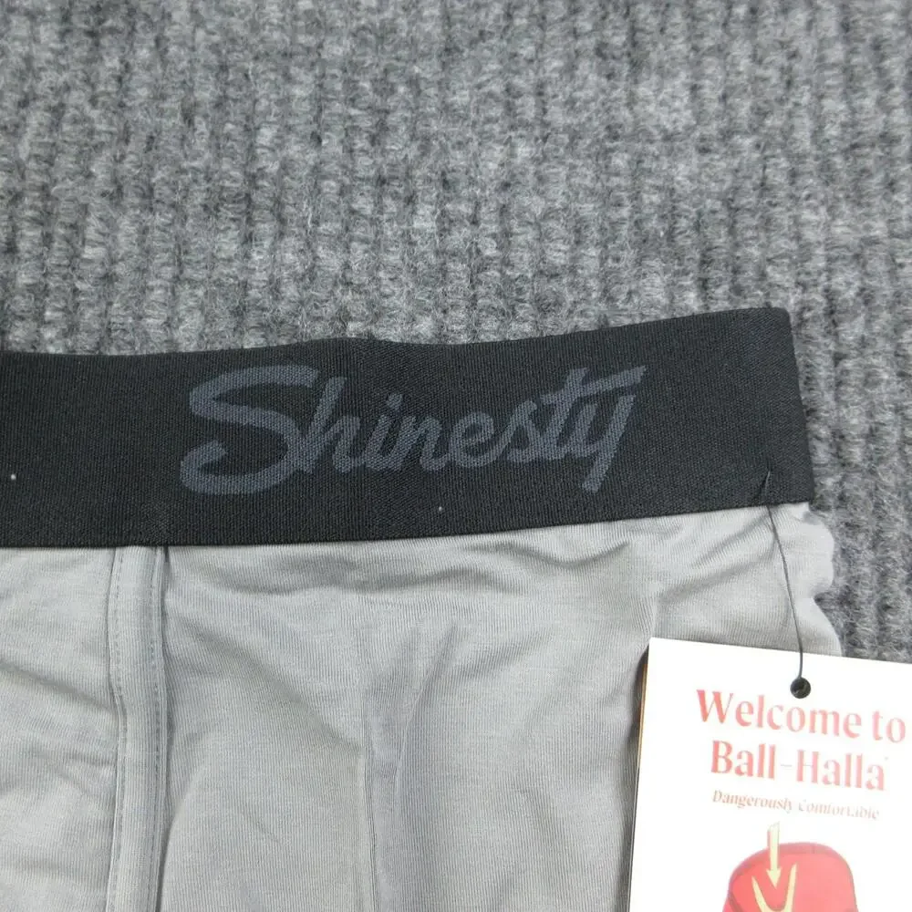Shinesty Boxer Briefs Mens S Gray Ball Hammock Pouch Modal Spandex NWT